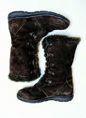 White Mountain faux fur lined mid calf snow boots Women’s Size US 6 M